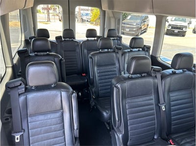 2022 Ford Transit Passenger Wagon XLT AWD 15 PASSENGER DUAL A/C LEATHER PACKAGE CLEA