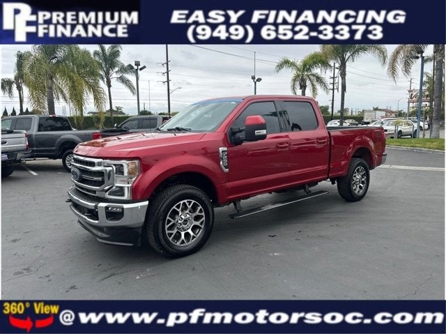 2021 Ford Super Duty F-250 SRW LARIAT 4X4 DIESEL NAV BACK UP CAM 1 OWNER CLEAN
