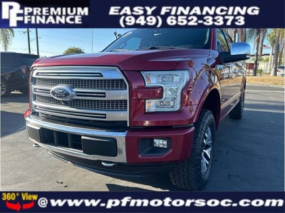 2016 Ford F-150 PLATINUM 4X4 ECOBOOST NAV BACK UP CAM 1 OWNER