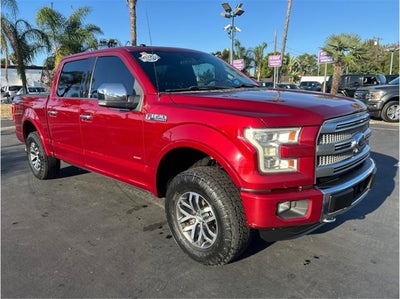 2016 Ford F-150 PLATINUM 4X4 ECOBOOST NAV BACK UP CAM 1 OWNER