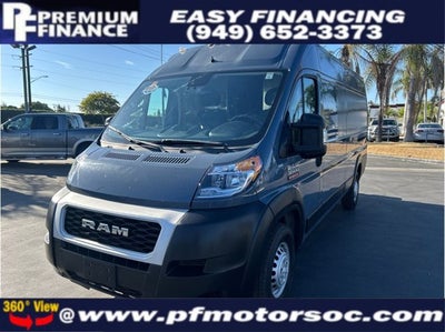 2021 RAM ProMaster Cargo Van 3500 HIGH ROOF EXTENDED CARGO BACK UP CAM 1 OWNER